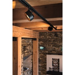 1~ KALU TRACK Indoor LED 1-fasesysteem, lamp zwart 3000K inclusief 1-f